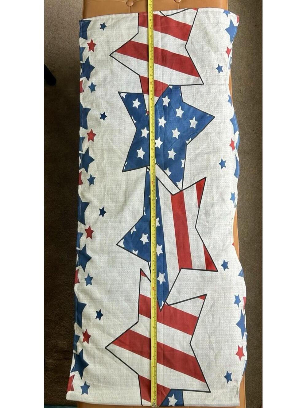 Patriotic Stars Stripe Fireplace Mantel Scarf 4th of July Independence Day Decor